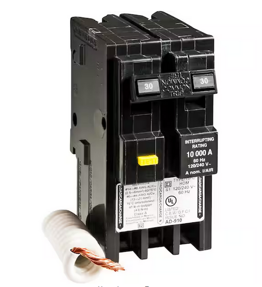 Homeline 30 Amp 2-Pole GFCI Circuit Breaker - 91003575678