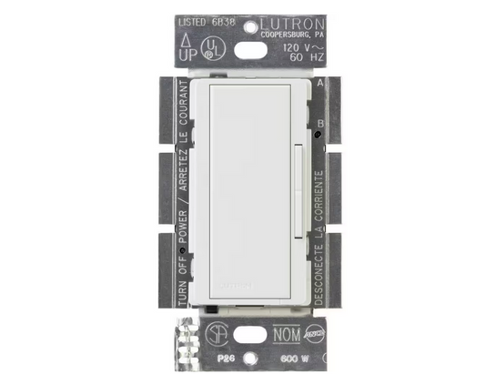 Maestro Companion Multi-Location Dimmer Switch, Only for Use with Maestro LED+ Dimmer, White (MA-R-WH)