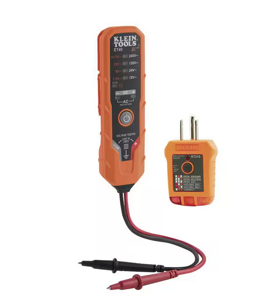 Digital AC/DC Voltage and GFCI Receptacle Test Set - 91007552522