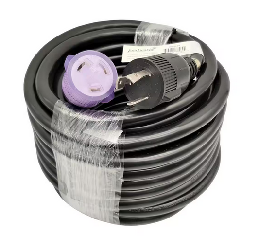 25 ft. 10/3 30 Amp NEMA L6-30 Extension Cord NEMA L6-30P to L6-30R - 91006238229