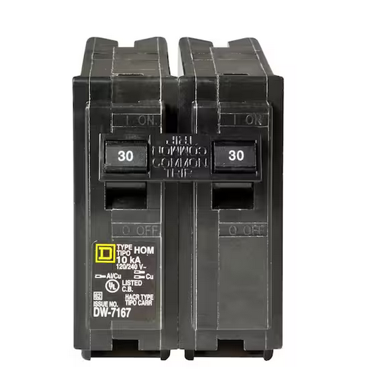 Homeline 30 Amp 2-Pole Circuit Breaker(HOM230CP) - 9576433