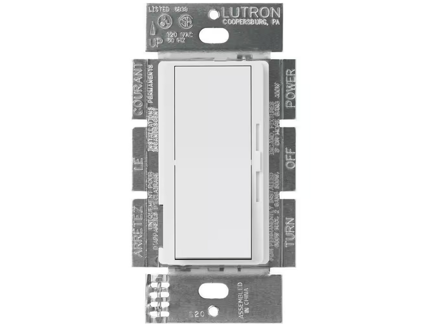 Diva 3-Speed Fan Control, Single-Pole/3-Way, 1.5 Amp, White (DVFSQ-FH-WH) - 91008144530