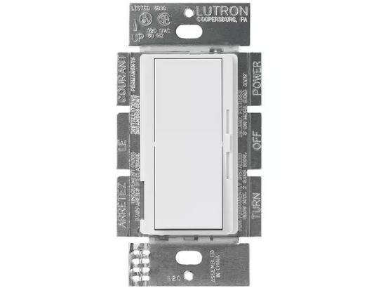 Diva 3-Speed Fan Control, Single-Pole/3-Way, 1.5 Amp, White (DVFSQ-FH-WH) - 91008144530