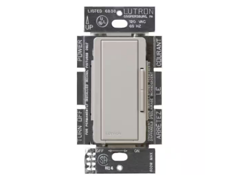 Maestro Companion Multi-Location Dimmer Switch, Only for Use with Maestro LED+ Dimmer, Taupe (MSC-AD-TP)