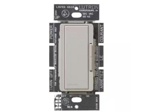 Maestro Companion Multi-Location Dimmer Switch, Only for Use with Maestro LED+ Dimmer, Taupe (MSC-AD-TP)