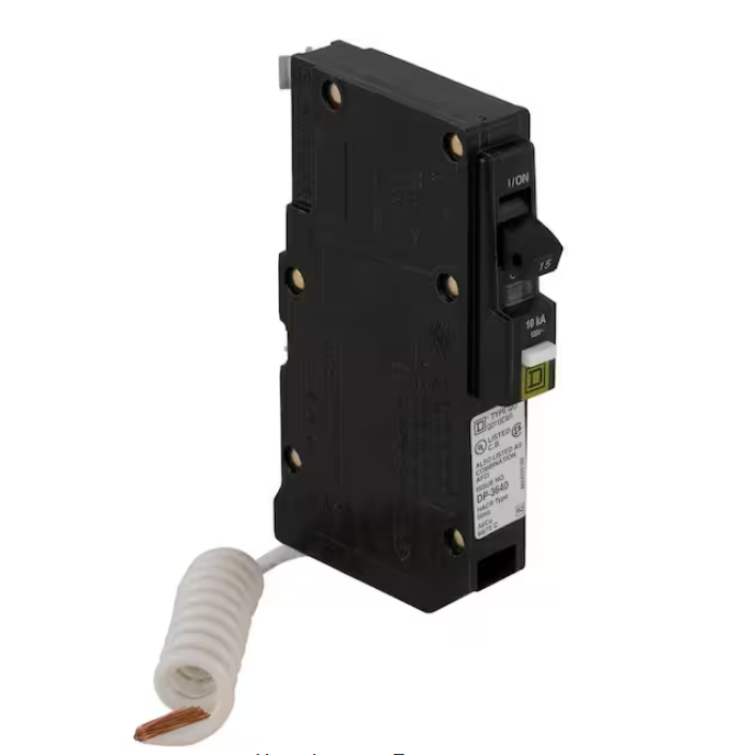 QO 15 Amp Single-Pole Combination Arc Fault Circuit Breaker (9-pack) - 91005370690