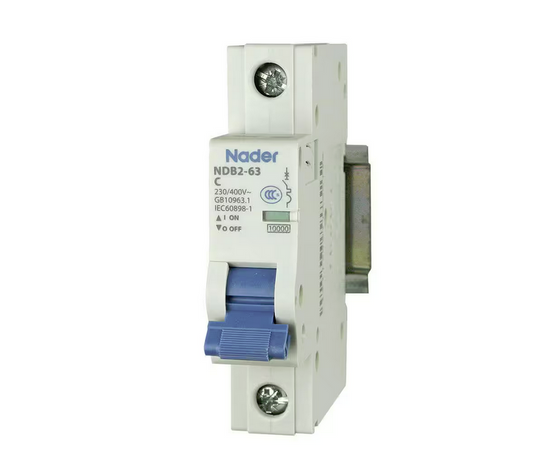 50 Amp 240Vac/60Vdc 1-Pole Miniature Circuit Breaker DIN Rail Mount - 91003821654