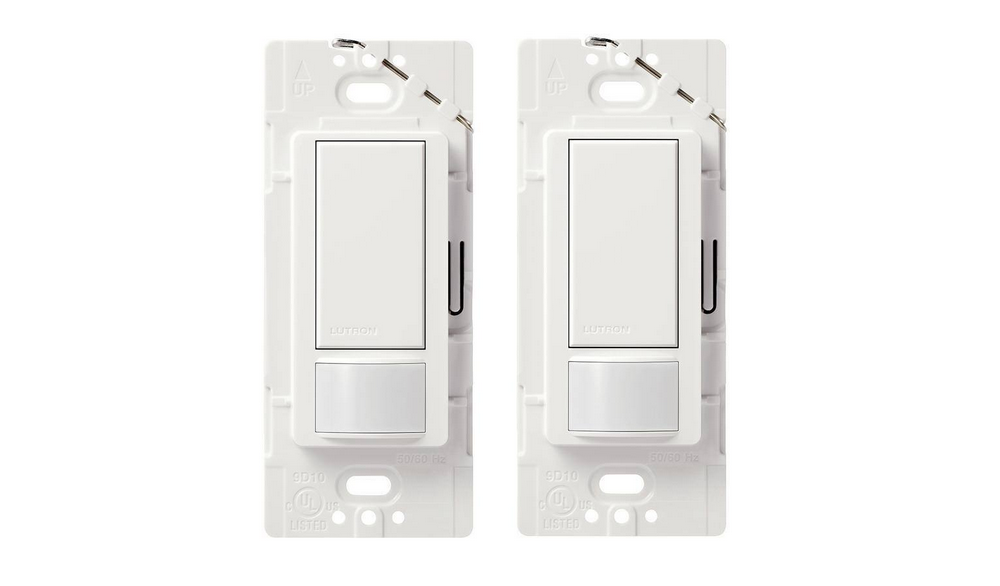 Maestro Motion Sensor Switch, 2 Amp/Single-Pole, White (MS-O2S-2PK-WH) (2-Pack)