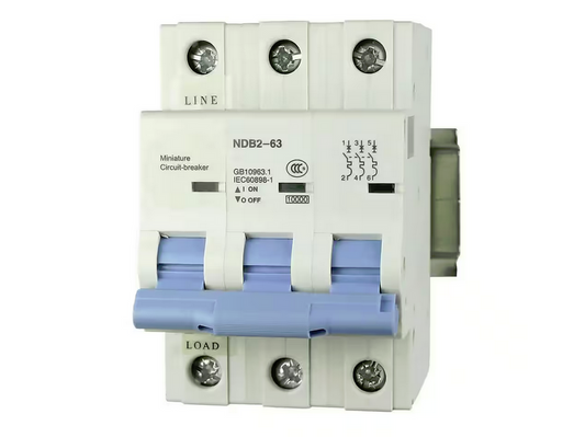 63 Amp, 480-Volt AC, 3 Pole, DIN Rail Mount Miniature Circuit Breaker, Trip Curve: C, UL1077 - 91011360339