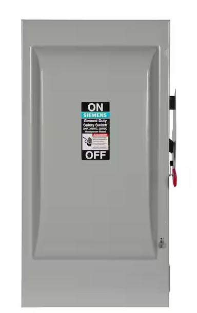 200 Amp 240-Volt 3-Pole Non-Fusible General Duty Safety Switch - 9522523