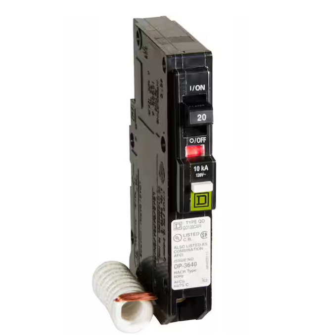 QO 20 Amp Single-Pole Combination Arc Fault Circuit Breaker(QO120CAFIC) - 9252846