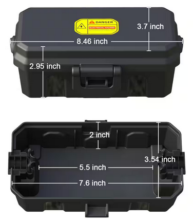 Electrical Wall Box 8.46 in. x 3.7 in. x 2.95 in. Plastic Electrical Box Outdoor Weatherproof Extension Cord Cover - 91012054790