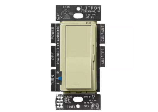 Diva LED+ Dimmer Switch for Dimmable LED and Incandescent Bulbs, 150-Watt/Single-Pole or 3-Way, Sage (DVSCCL-153P-SA) - 91009229170