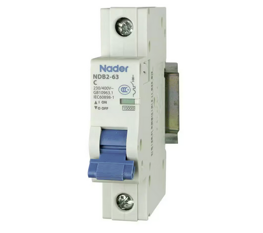 25 Amp 240Vac/60Vdc Miniature Circuit Breaker One Pole DIN Rail Mount - 91003821531