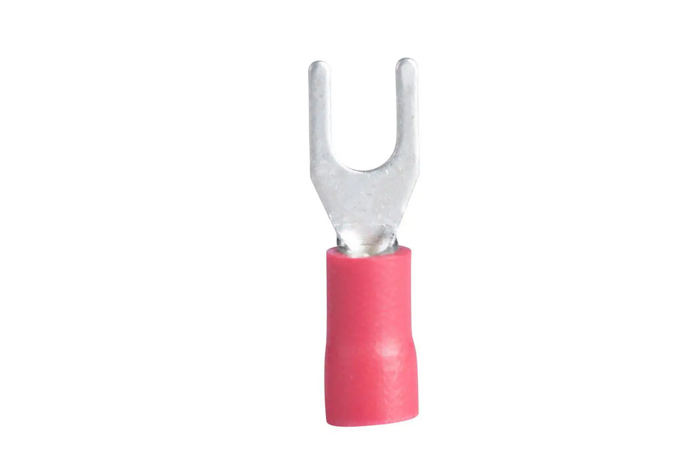 22-16 AWG Spade Terminal Red 20/Pkg (Case of 10)