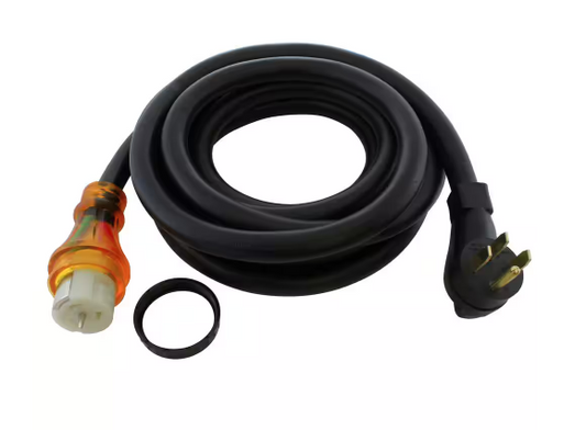 20 ft. 4-Prong 50A Generator Transfer Switch Power Cord with Power Indicator - 91009949173