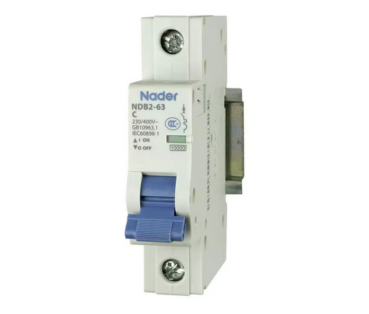 2 Amp 240Vac/60Vdc Miniature Circuit Breaker One Pole DIN Rail Mount - 91003821482