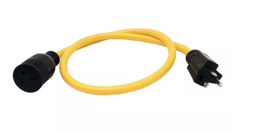 3 ft. SJTW 12/3 20 Amp 250-Volt NEMA 6-20 Indoor/Outdoor Extension Cord - 91006310300