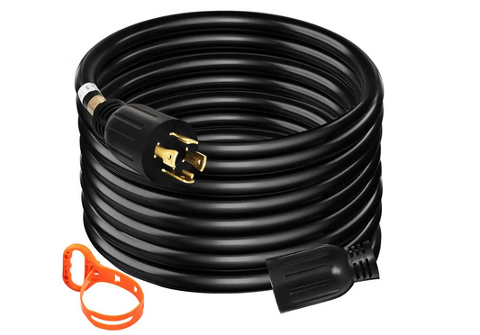 50 ft. Generator Extension Cord 250-Volt 30 Amp Generator Cord UL Listed Generator Power Cord with Twist Lock Connectors - 91007827595