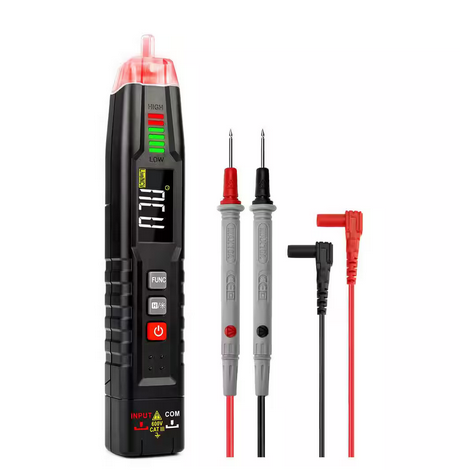 ST100 4-600 Volts Voltage Tester Non Contact Voltage Tester Circuit Tester with Test Leads for ACV/DCV - 91010608819