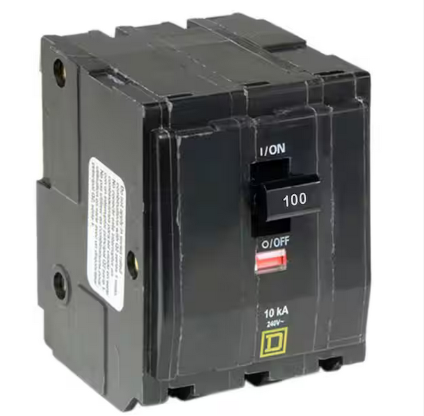 QO 100 Amp 3-Pole Plug-In Circuit Breaker - 91005527231