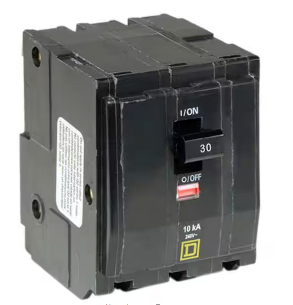 QO 30 Amp 3-Pole Plug-In Circuit Breaker - 91001320879