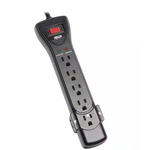 7-Outlet Black Surge Protector - 91004154505