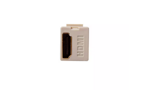 Feed Through, QuickPort HDMI Wire Connector - Light Almond