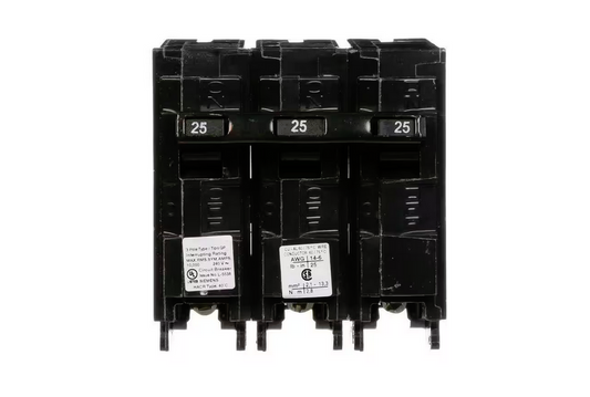 25 Amp Three-Pole Type QP Circuit Breaker - 95163939