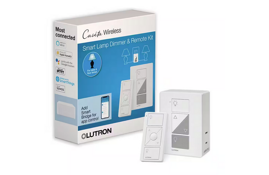 Caseta Smart Lamp Tap Dimmer and Remote Kit, for Table Lamps, 100-Watt/Single-Pole, White - 91000027682