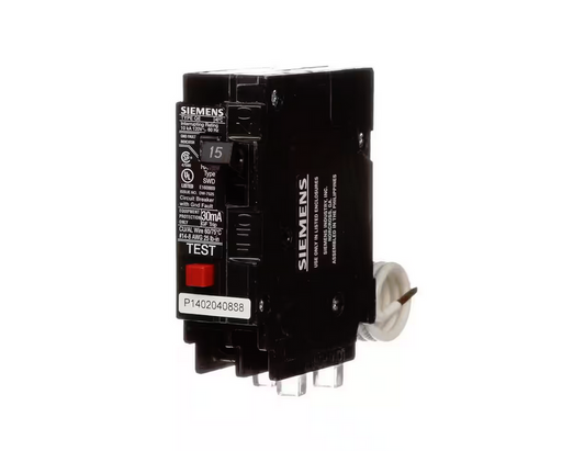 15 Amp Single-Pole Type QE Ground Fault Equipment Protection Circuit Breaker - 91001618665