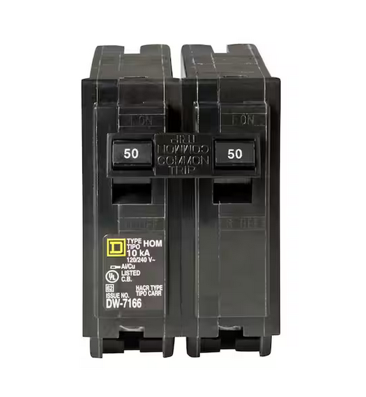 Homeline 50 Amp 2-Pole Circuit Breaker(HOM250CP) - 9576468