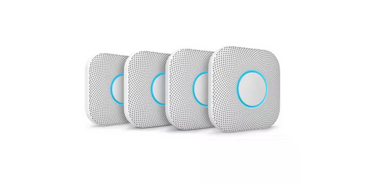 Nest Protect - Smoke Alarm and Carbon Monoxide Detector - Battery Operated - 4 Pack