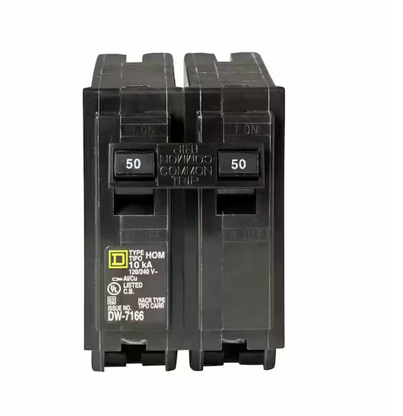 Homeline 50 Amp 2-Pole Circuit Breaker (3-Pack) - 91003146424