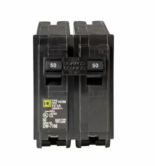 Homeline 50 Amp 2-Pole Circuit Breaker (3-Pack) - 91003146424