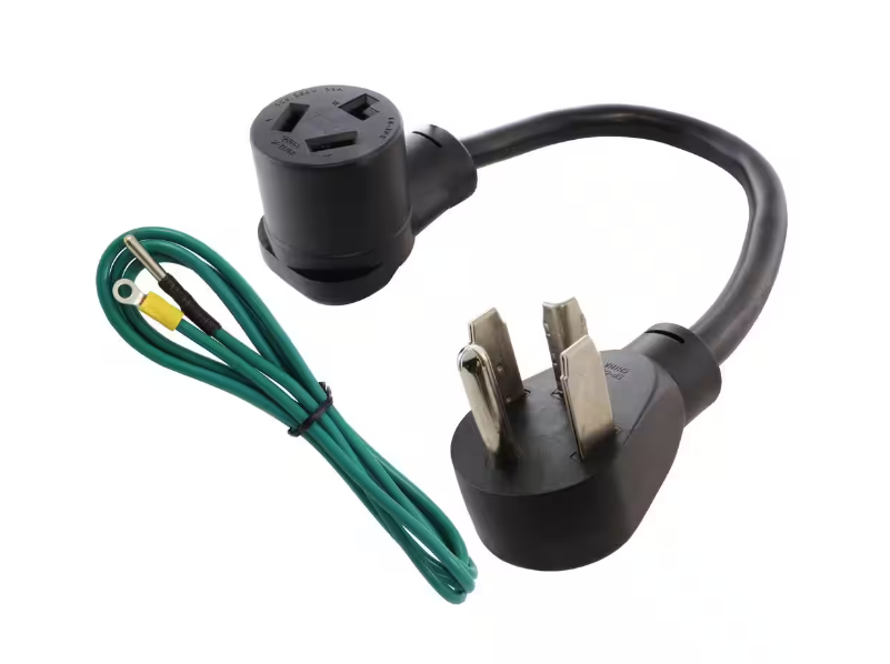 1.5 ft. 4-Prong Dryer Plug to 3-Prong Dryer Female Connector Adapter - 91003218457