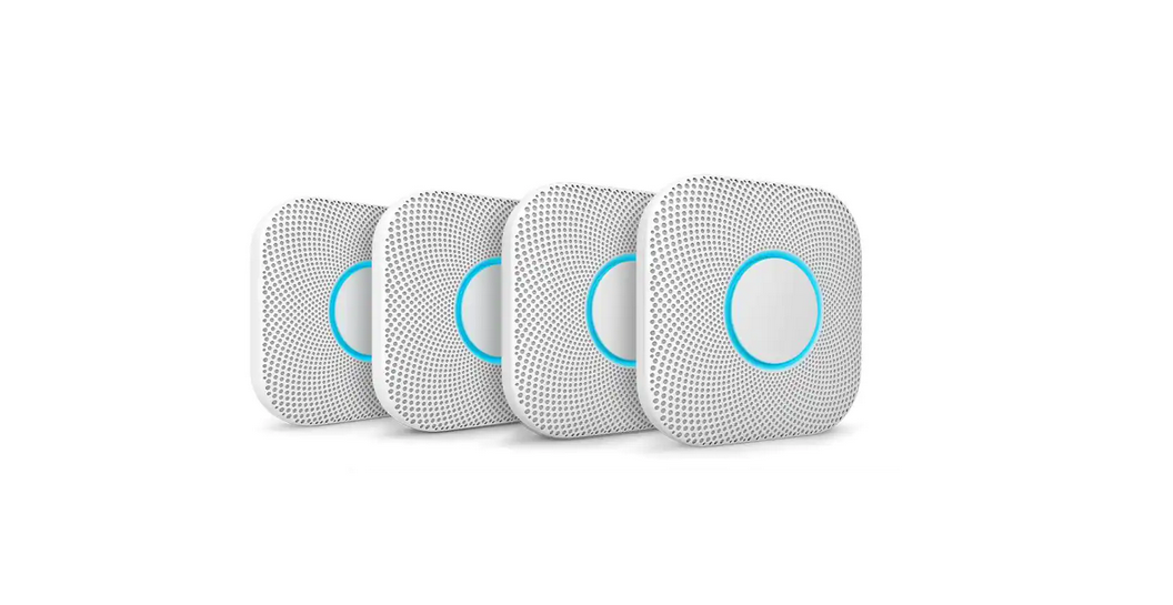 Nest Protect - Smoke Alarm and Carbon Monoxide Detector - Wired - 4 Pack