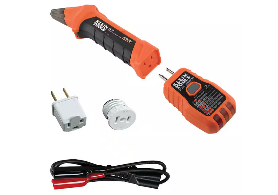 Digital Circuit Breaker Finder with GFCI Outlet Tester and Accessory Kit