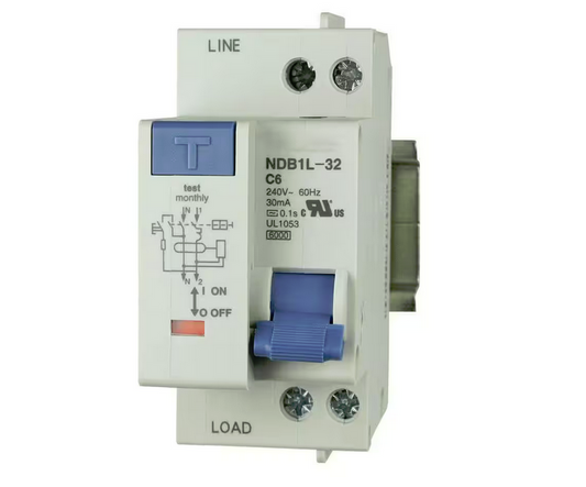 16 Amp 240Vac 1-Pole GFCI Circuit Breaker DIN Rail Mount - 91003816439