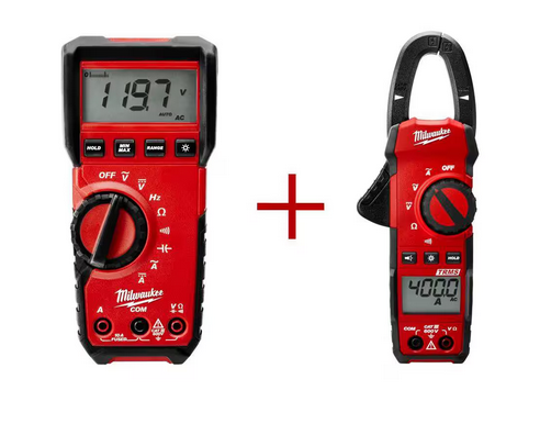 Digital Multimeter with 400 Amp Clamp Meter Value Bundle