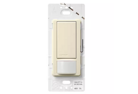 Maestro Dual Voltage Motion Sensor Switch, 6-Amp/Single-Pole, Almond (MS-OPS6M2-DV-AL)