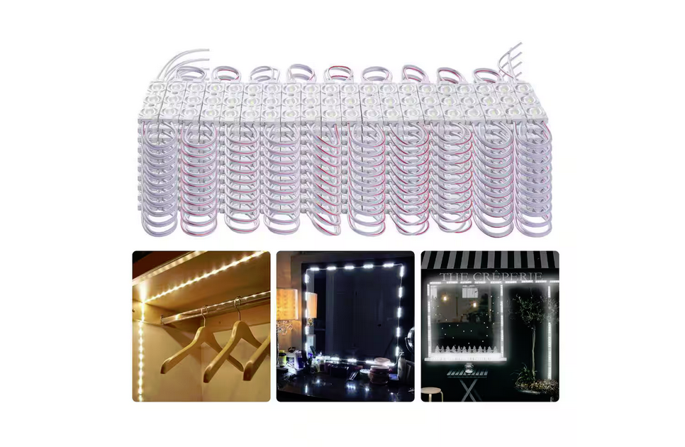 200PCS LED Storefront Lights 103 ft. 1.5-Watt Integrated LED Light White Shop Light( 1 Pack ) - 91011576297