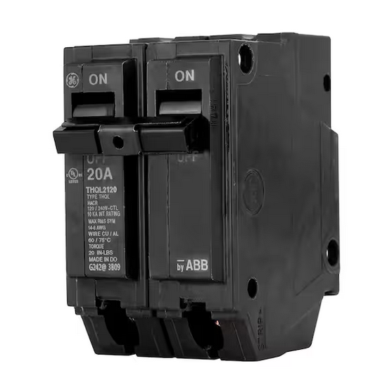 Q-Line 20 Amp 2 in. Double-Pole Circuit Breaker - 9198145