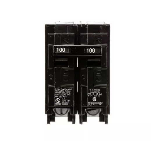 100 Amp Double-Pole Type MP Circuit Breaker - 9701912