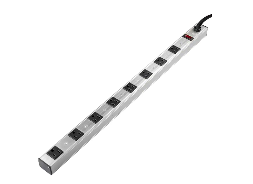 3 ft. 8-Outlet Aluminum Power Strip with Power Cord - 91007825021