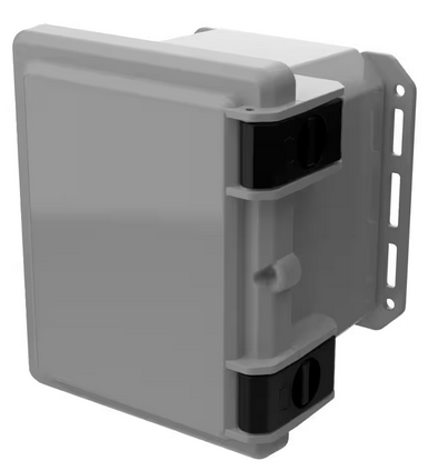 Nema 4x, I Series 9.7 in. L X 8.2 in. W X 7.5 in. H Polycarbonate Hinged Latch Cabinet Gray Top and Gray Bottom - 91009597426