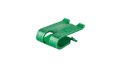 14-12 AWG Steel Ground Clips, Green (10-Pack) - 9151367