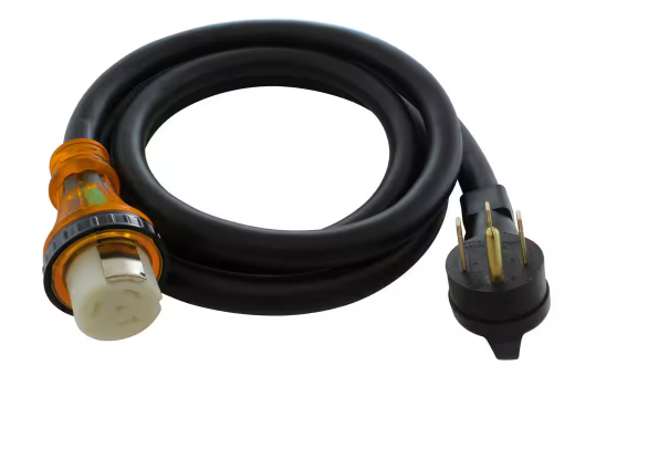20 ft. 4-Prong 50A RV/Marine Power Cord with Power Indicator - 91009949172