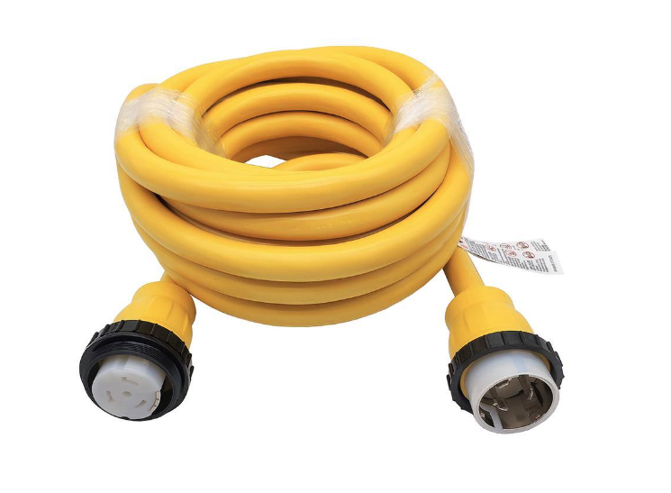 36 ft. 6/4 Marine Shore Power 50 Amp 250-Volt Extension Cord NEMA SS2-50P to SS2-50R - 91006238311
