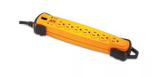 Yellow SurgeArrest 8-ft Surge Protector with 7 outlets, Power-Saving & dataline protection - 91003552873